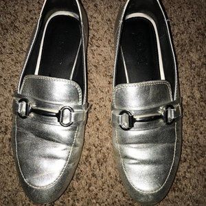 Silver Women's Loafers